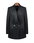 Tree Grain Acetate Shawl Collar Unlined Blazer Suitpure