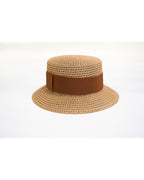 Retro Japanese Ribbon Flat Top Hat | Vintage Suitpure