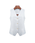 Lightweight Breathable Tencel Linen Blend White Vest