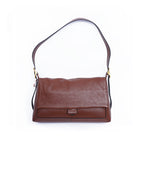 Vintage Brown Soft Leather Adjustable Strap Handbag for Daily Work Suitpure