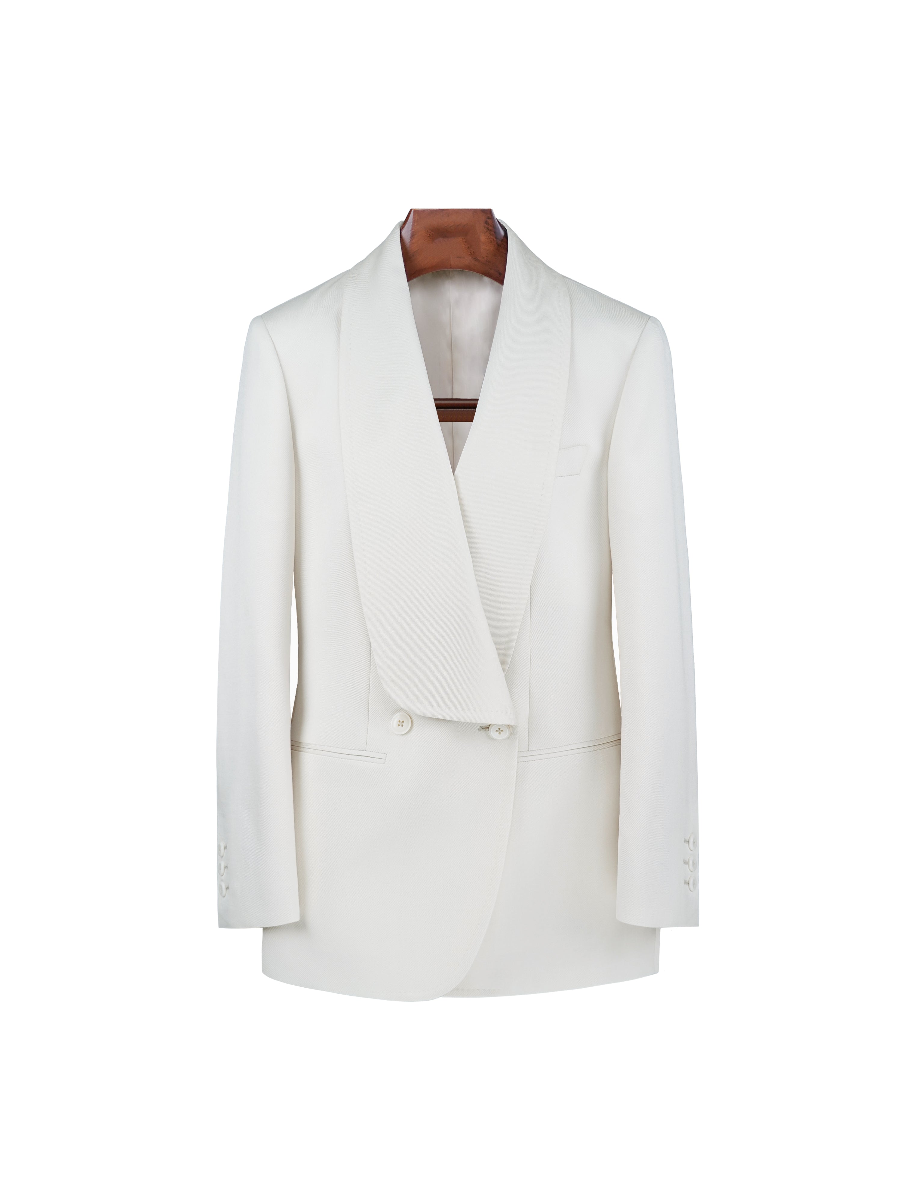 Relaxed Fit Wool Acetie Oversized Jacket Suitpure