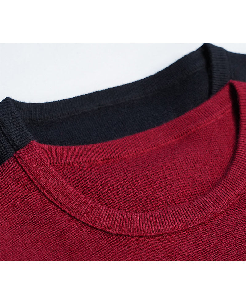 Crewneck Knit Short Sleeve Top | Minimalist
