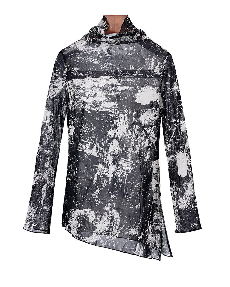 Ombre Mesh Layering Top | Sheer Gradient