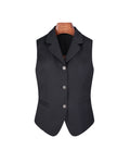 Fitted Rounded Collar Wool Cavalry Twill Vest| 100% Wool（副本）
