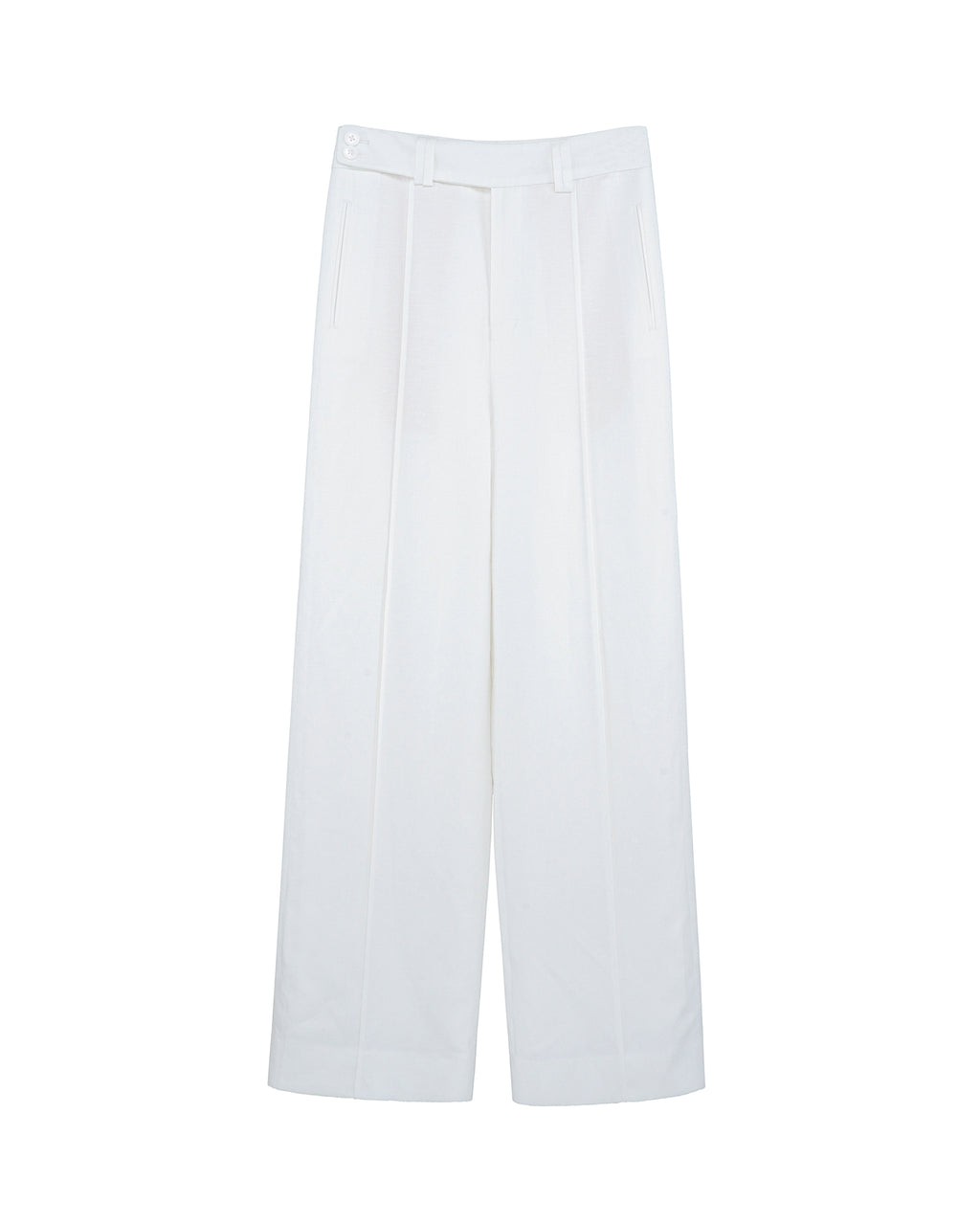 Women White 3 Piece Tencel Linen Suit Blazer Vest Wide Leg Pants