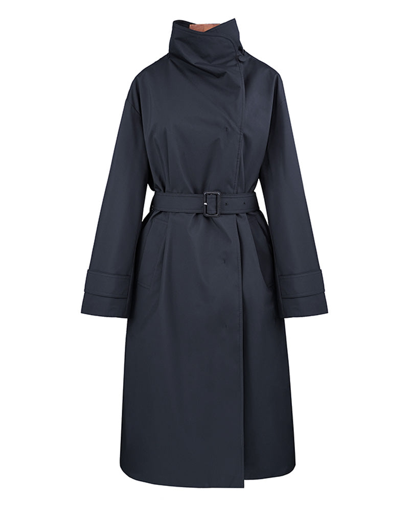 Trench-Style Down Coat | Belted Winter Essential