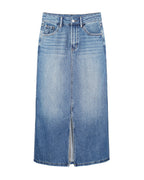 Classic Denim Shift Dress in Vintage Blue Suitpure