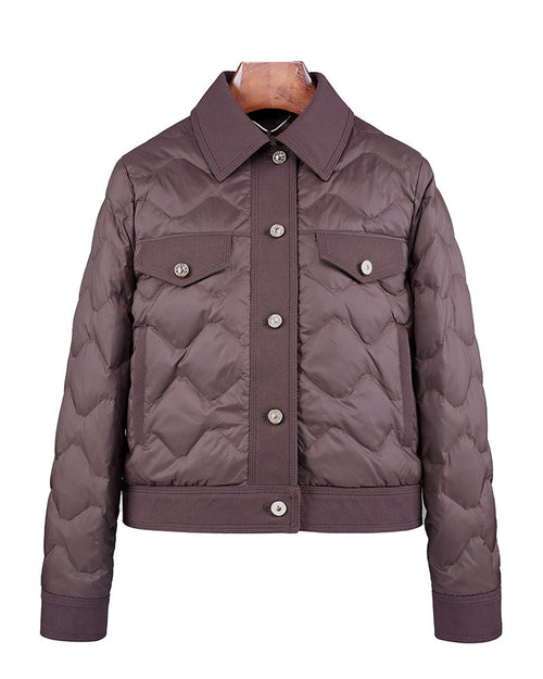 Short Down Puffer in Ebony Brown Suitpure