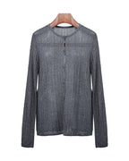 Crewneck Cutout Knit Top in Neutral