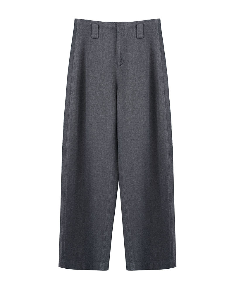 Heavyweight Tencel Linen Straight Leg Trousers Suitpure