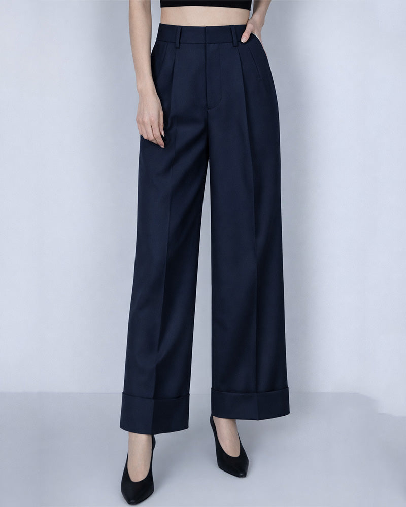 Old Money Cuffed Trousers Suitpure