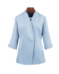 Cloud Blue Elegant 3/4 Sleeve Blazer Suitpure