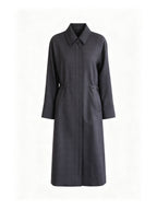 Versatile Trench Dress in Brown Check Suitpure
