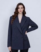Summer Weight Fine Stripe Wool Blazer Suitpure