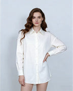 Relaxed Fit Drop Shoulder Shirt Jacket in Plaid Suitpure