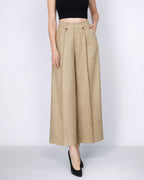 Relaxed Fit Linen Pants in Butter Yellow Suitpure