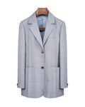 Structured Blazer with Tuck Detail & Patch Pockets Suitpure