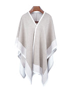 Pure Tone Shawl with Flowing Silhouette Suitpure