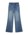 Dark Blue Flared Jeans | High-Rise Vintage Style Suitpure