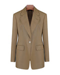 Fine Wool Single-Breasted Blazer Suitpure