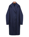 Cotton Trench Coat with Dolman Sleeves | Oversized Suitpure