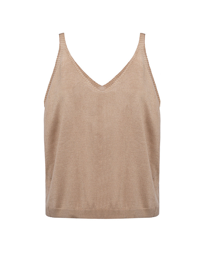 Ribbed Knit V-Neck Camisole | Layering Essential Suitpure