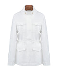 Lightweight Linen Unlined Travel Jacket Suitpure