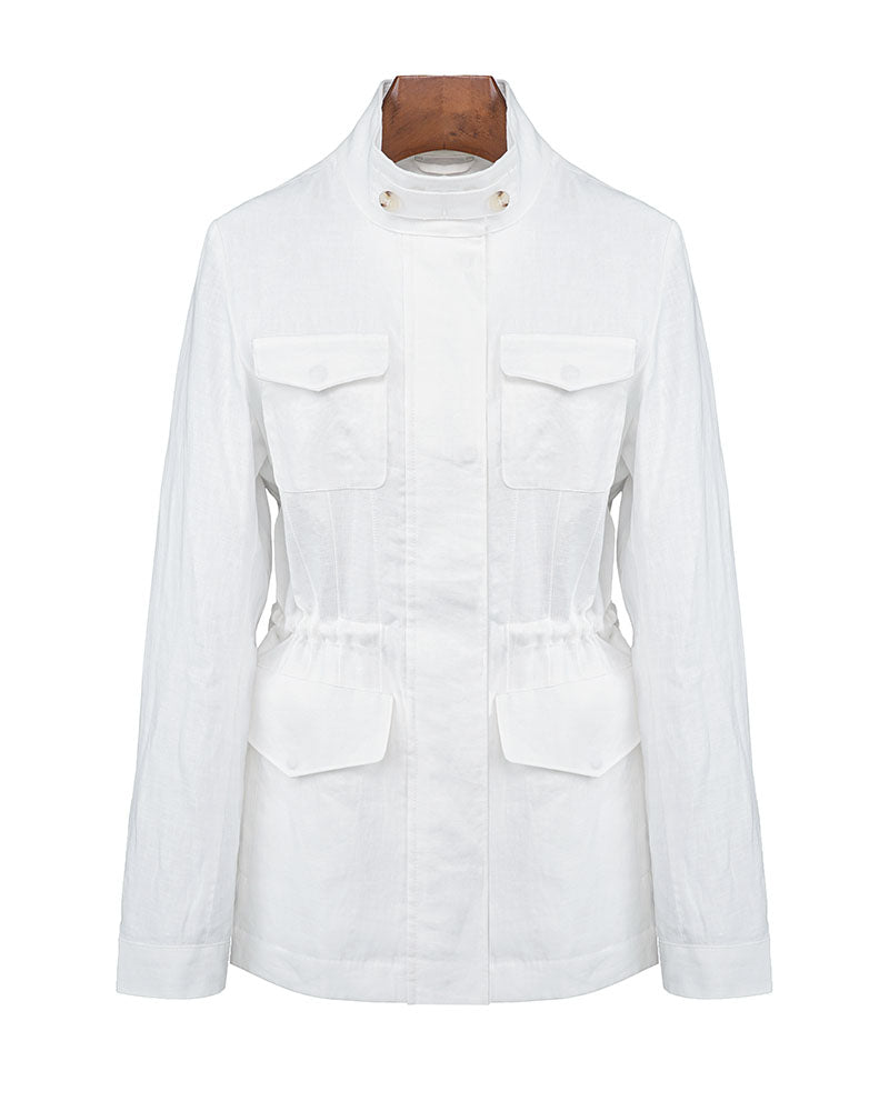 Lightweight Linen Unlined Travel Jacket