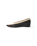 Women Handmade Two-Tone Genuine Leather Flat Shoes Suitpure