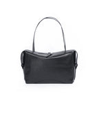 Women Smooth Black Genuine Leather Underarm Bag Suitpure