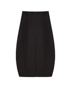 Ebony Brown Tulip Voluminous Midi Skirt