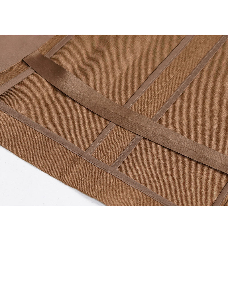 Sunset Brown Linen Blazer