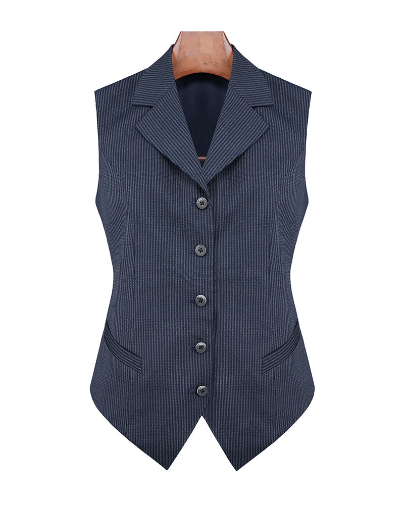Fine Stripe Vest | Tailored Waistcoat