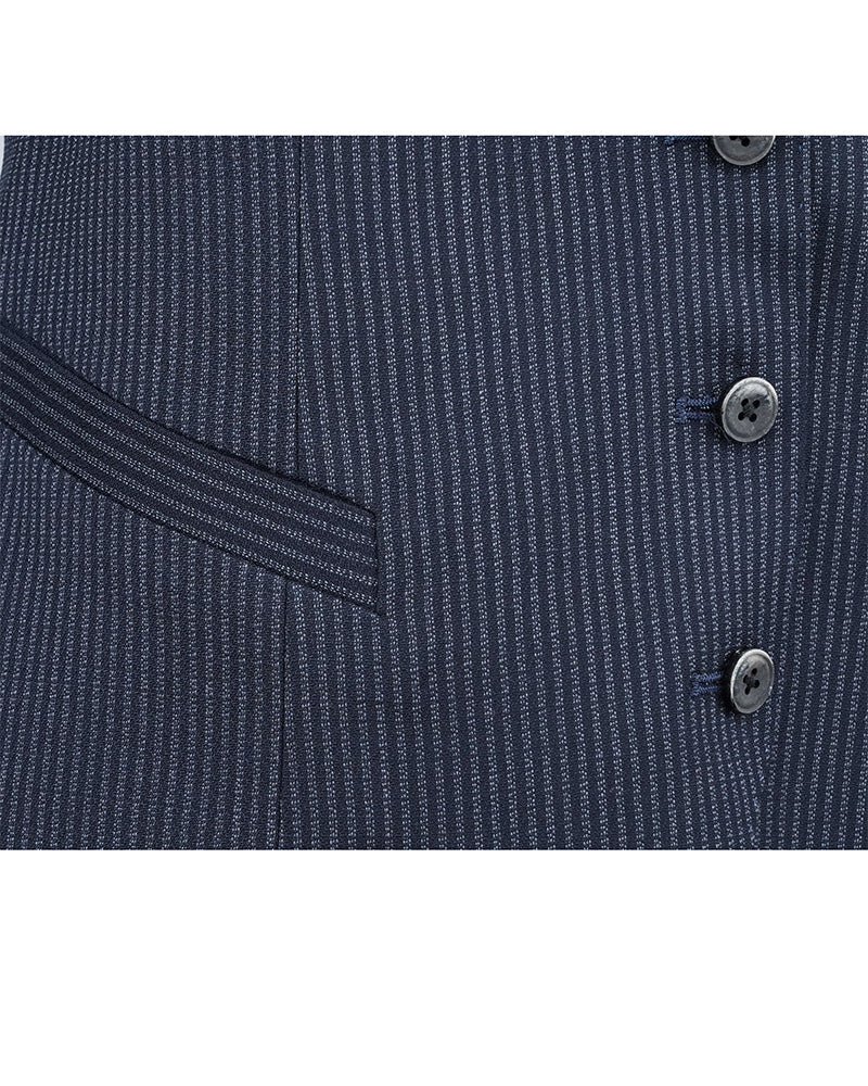 Fine Stripe Vest | Tailored Waistcoat