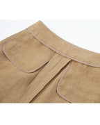 Relaxed Fit Linen Pants in Butter Yellow Suitpure