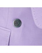 Purple Shawl Collar Unlined Blazer Suitpure