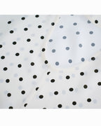 Beige Polka Dot Blouse with Back Tie Detail Suitpure