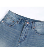 Light Blue Cropped Jeans Suitpure