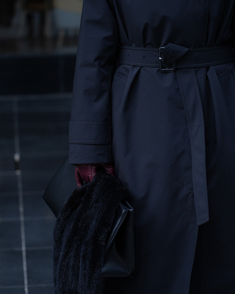 Trench-Style Down Coat | Belted Winter Essential