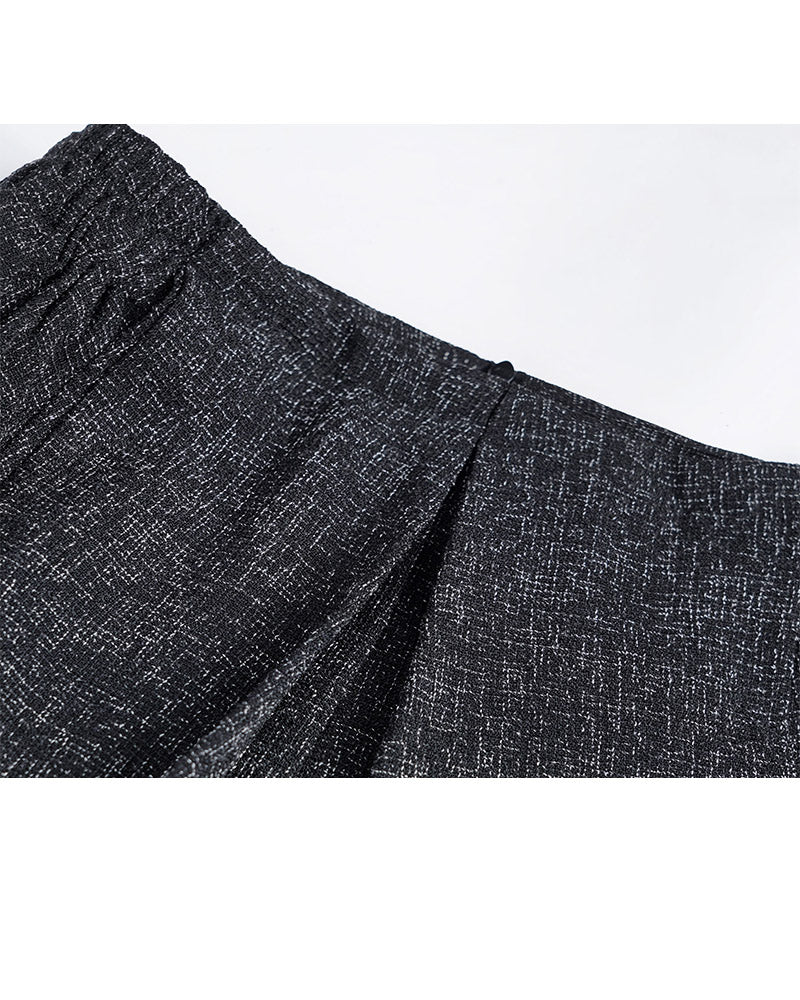 Structured Pleat Skirt with Balloon Hem