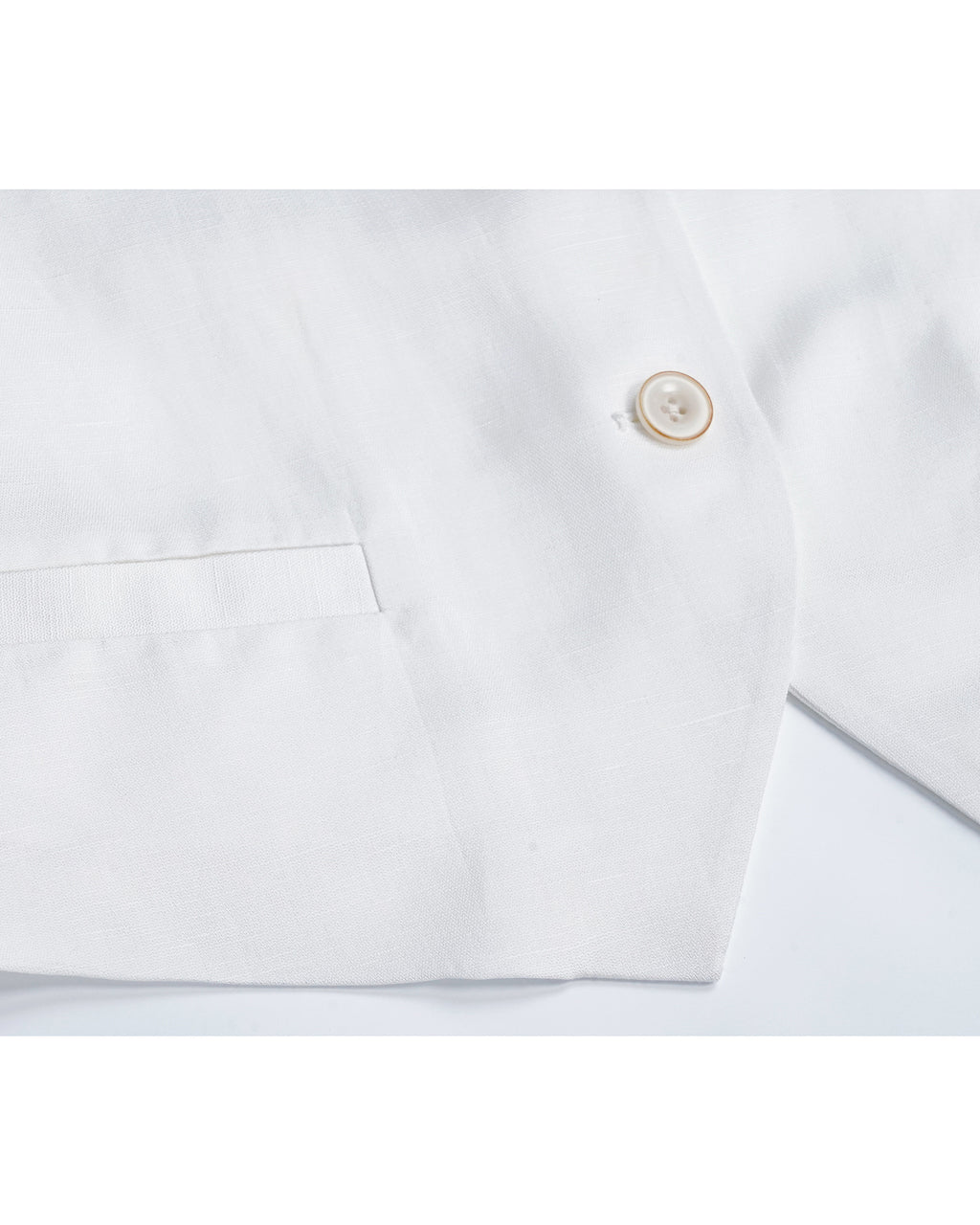 Lightweight Breathable Tencel Linen Blend White Vest