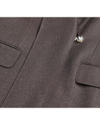 Imported Wool Shawl Collar Blazer with Self-Tie Suitpure