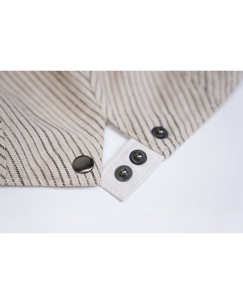 Vintage Striped Cotton Linen Newsboy Cap Suitpure