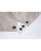 Vintage Striped Cotton Linen Newsboy Cap Suitpure
