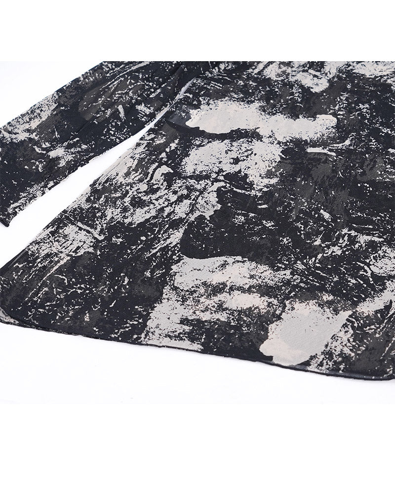 Ombre Mesh Layering Top | Sheer Gradient