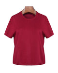 Crewneck Knit Short Sleeve Top | Minimalist Suitpure