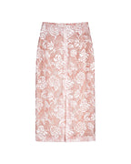Viscose High Waist Bow Tie Ruffle Layered A Line Skirt