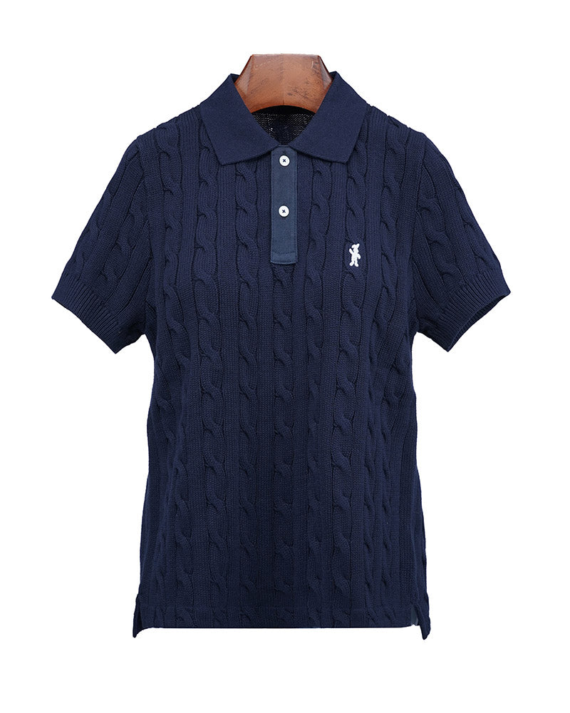 Classic Cotton Polo Shirt in Knit Fabric