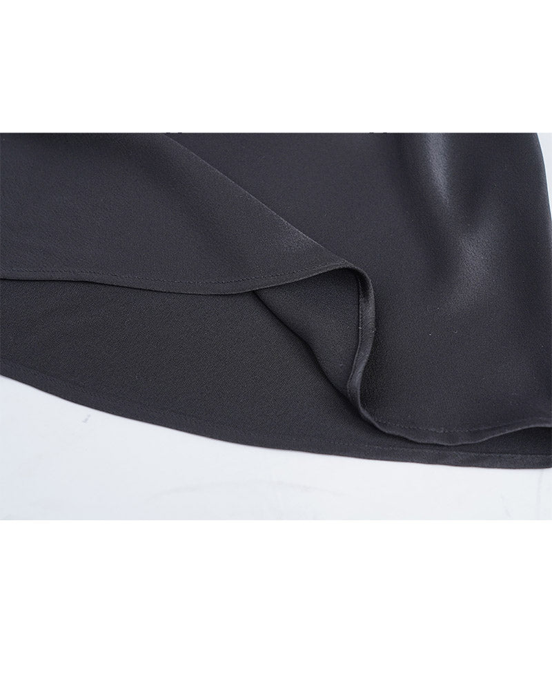 Slim-Fit Black Camisole with Spaghetti Straps Suitpure