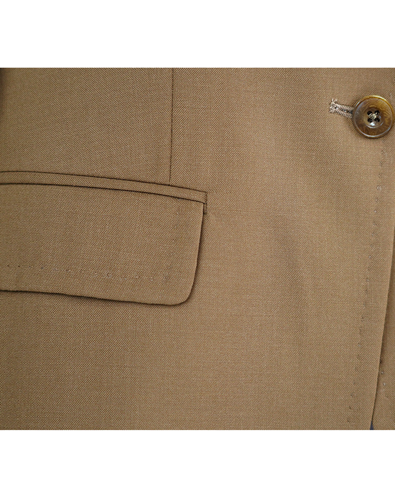 Fine Wool Single-Breasted Blazer Suitpure